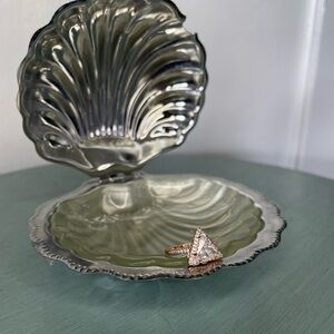 Elegant Rose Gold Triangle Ring - Size 6